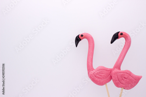 Lollipops in the form beautiful flamingo © CuteIdeas