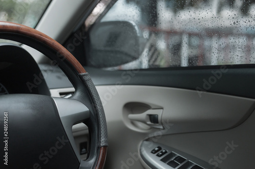interior inside modern car