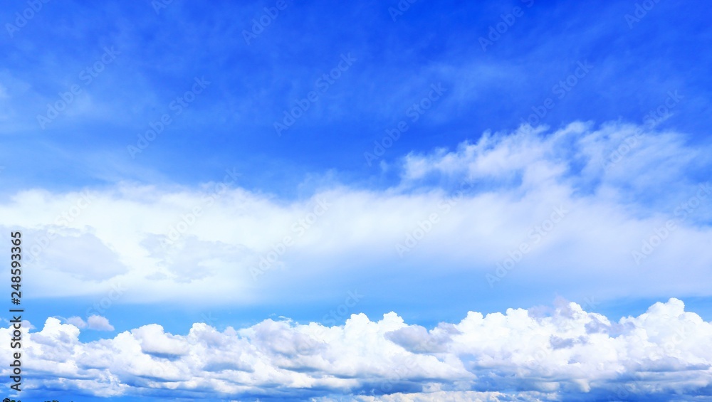 Clouds in the blue sky