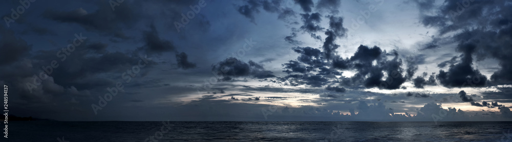 Cloudy sky panorama