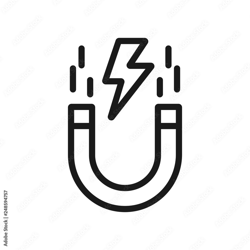 seo magnet. minimal thin line web icon. simple vector illustration outline. concept for infographic, website or app. seo magnet. minimal thin line web icon. simple vector illustration outline. concept for infographic, website or app.
