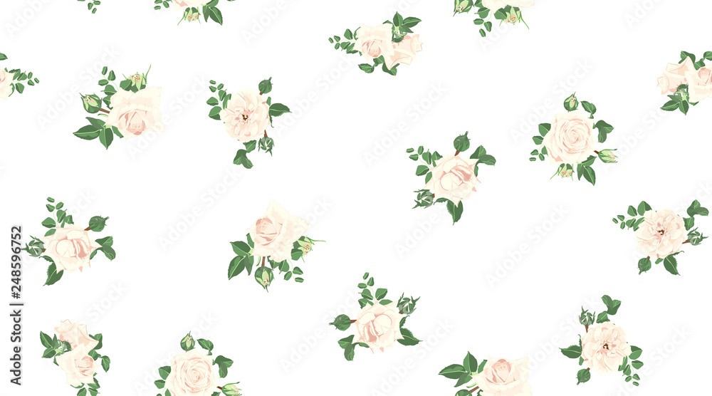 Floral Pattern for Wedding Card.