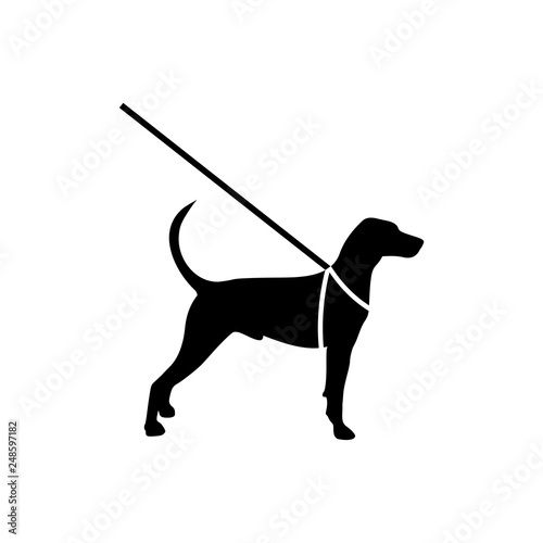 Guide dog icon, sign or logo photo