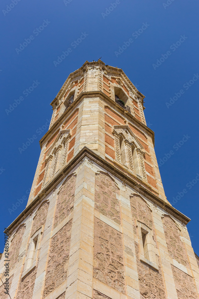 Tower of the Salvador church in Cuenca, Spain