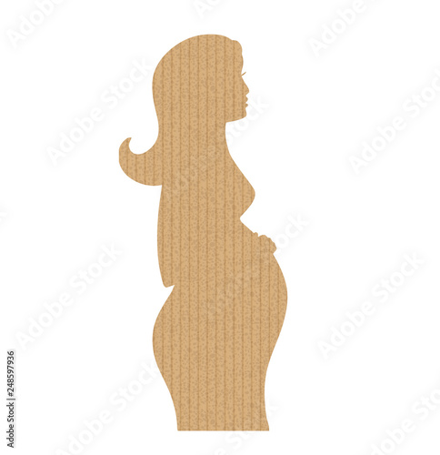 Shape of pregnancy girl.