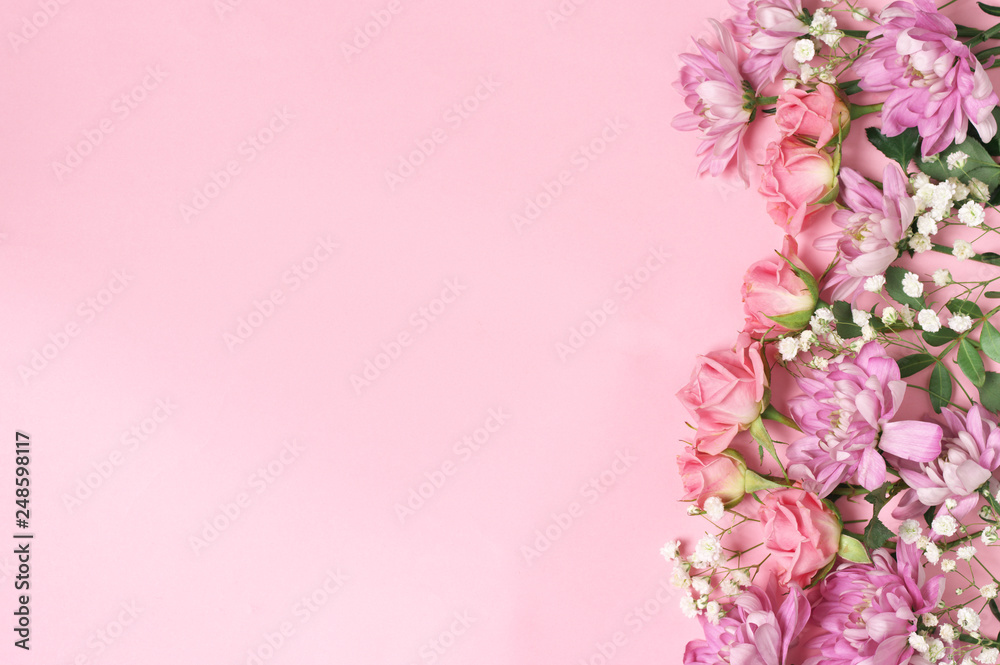 Romantic floral background Romantic floral background