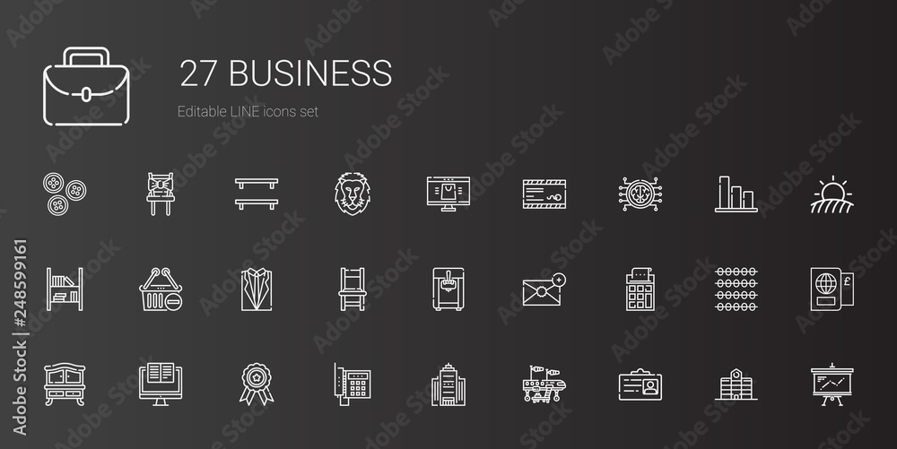 business icons set business icons set