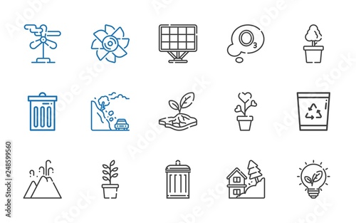 environmental icons set