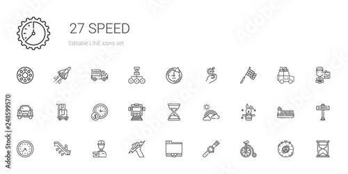 speed icons set