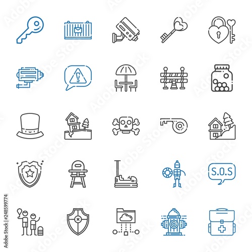 safety icons set