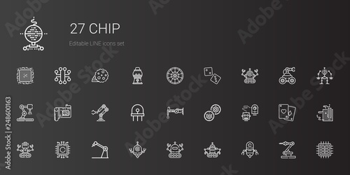 chip icons set