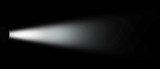 Light Effect Spotlight. Spotlight Black and White Lighting. Light Effects. Isolated on black background. 3d illustration
