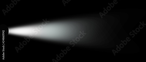 Light Effect Spotlight. Spotlight Black and White Lighting. Light Effects. Isolated on black background. 3d illustration photo