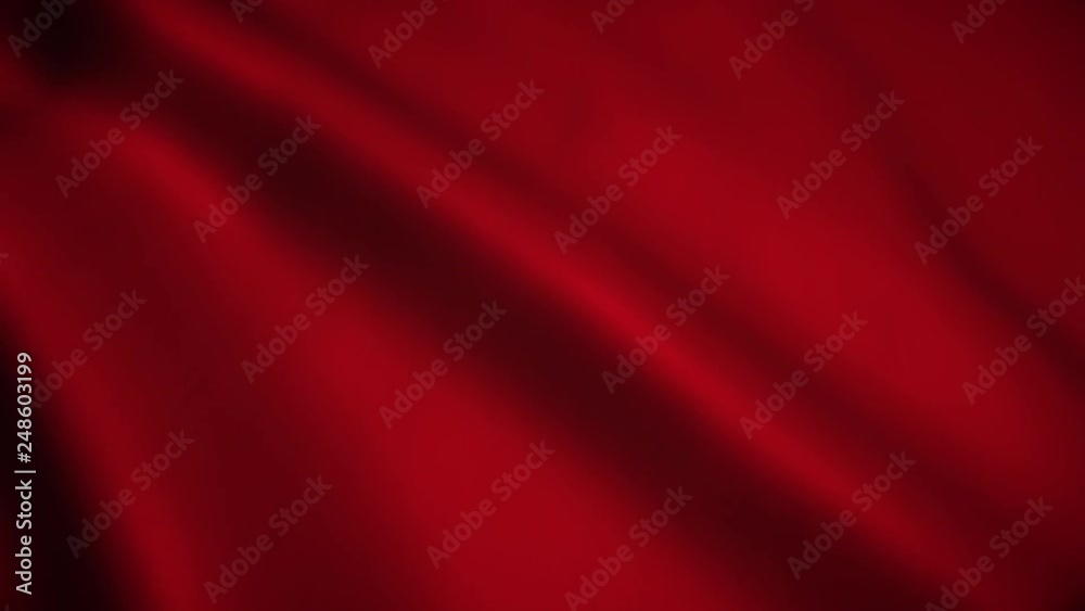 4K High Definition animation. Realistic red silk weavig. Seamless Loop.