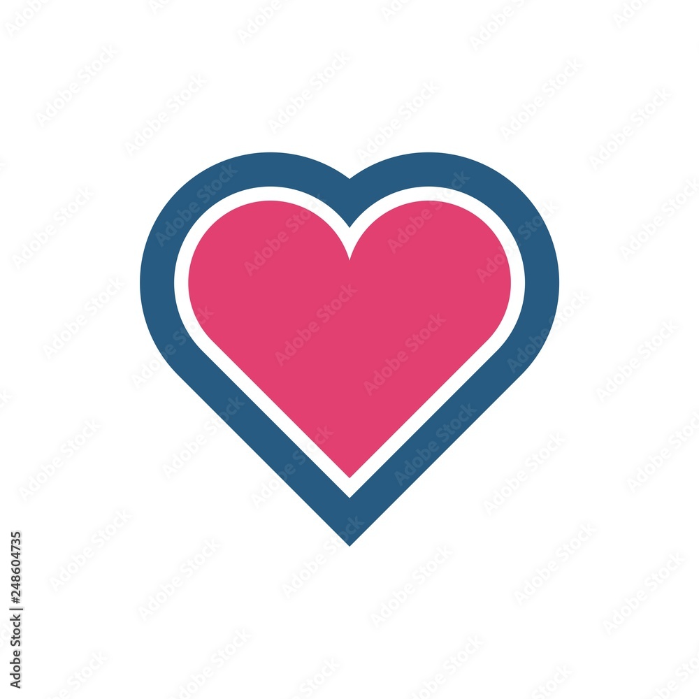 Heart love logo