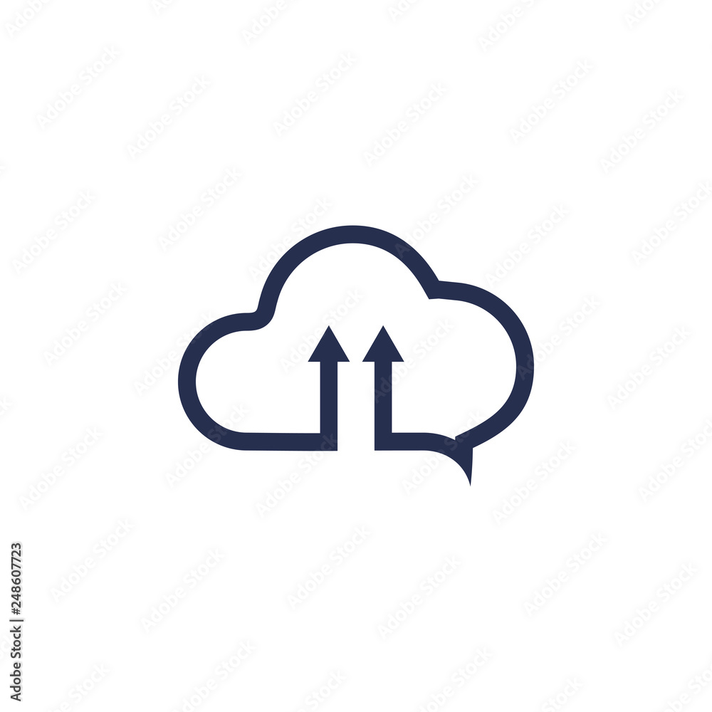 Cloud logo vector Cloud logo vector