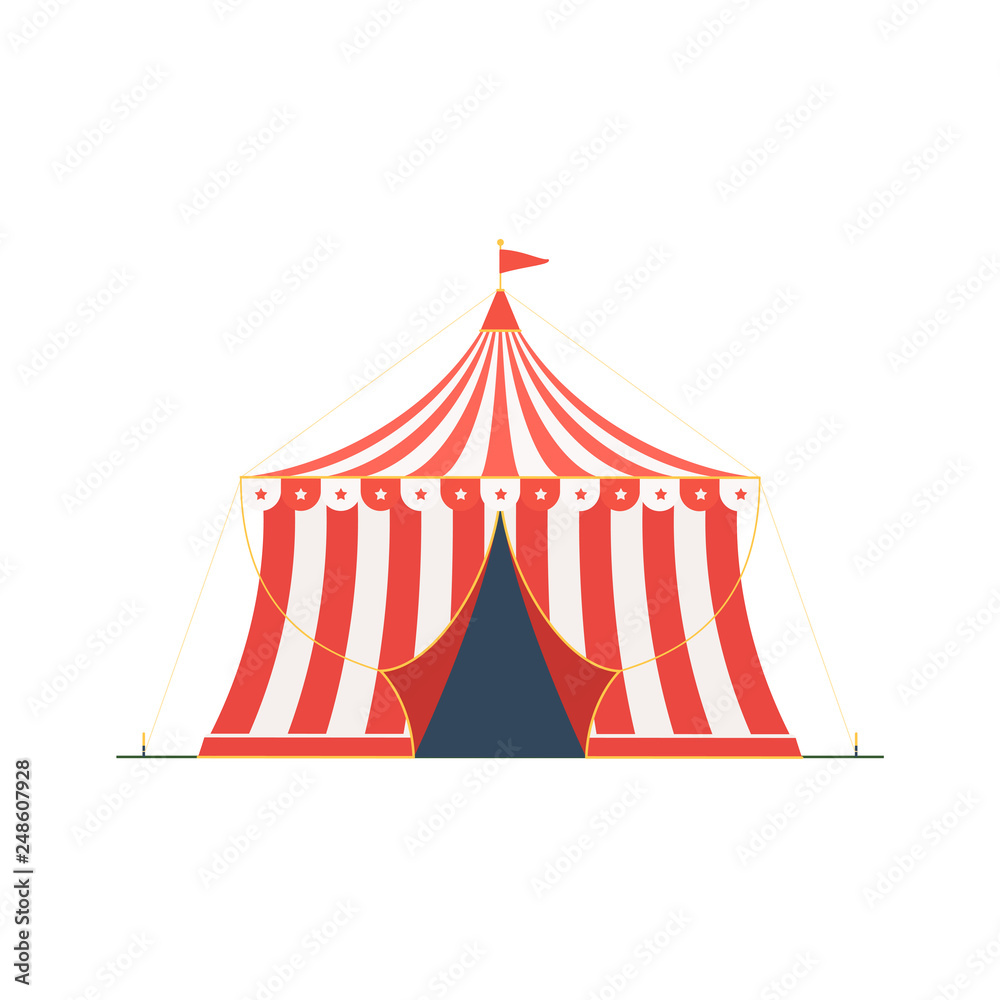 Circus tent isolated on white Circus tent isolated on white