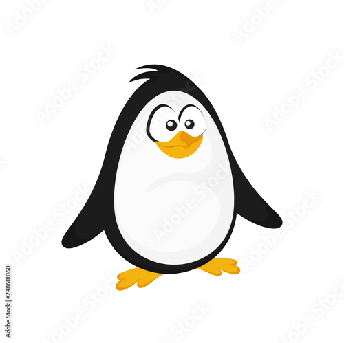 Vector cartoon penguin
