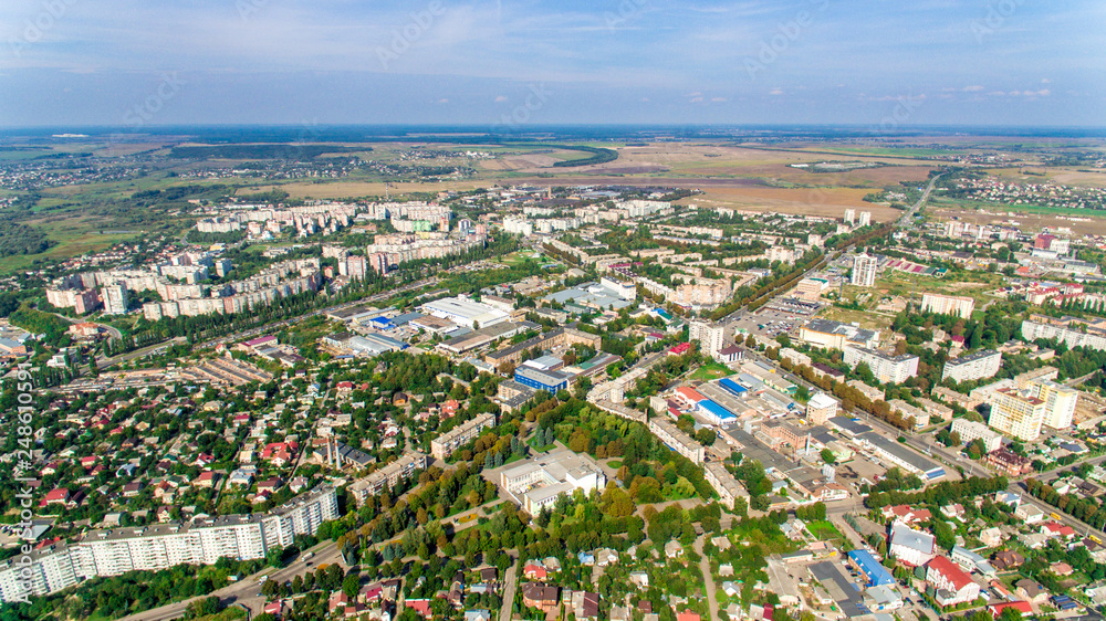 Ukraine, Rivne, Aerial drone view