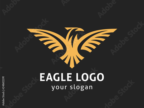 Eagle logo template. Vector format, available for editing.