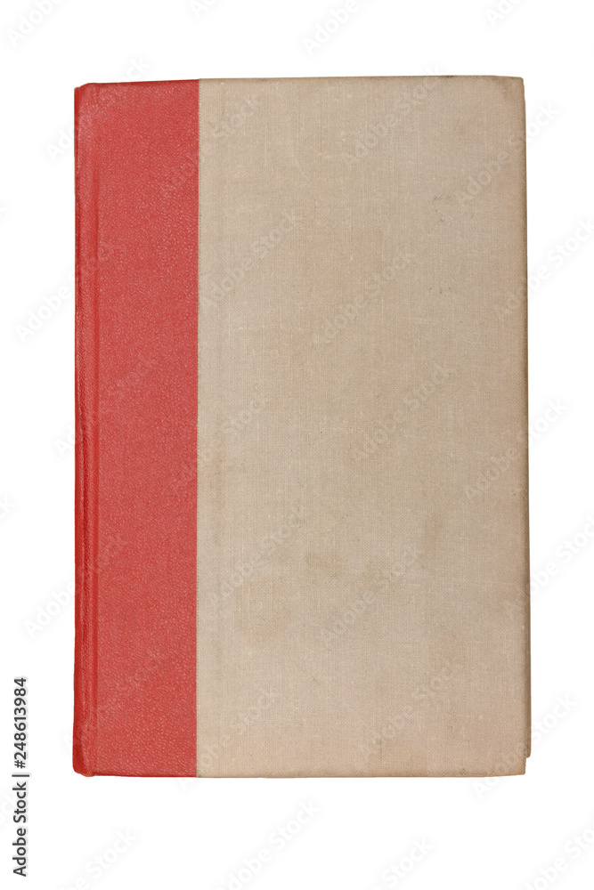 Old book cover isolated on white background Old book cover isolated on white background