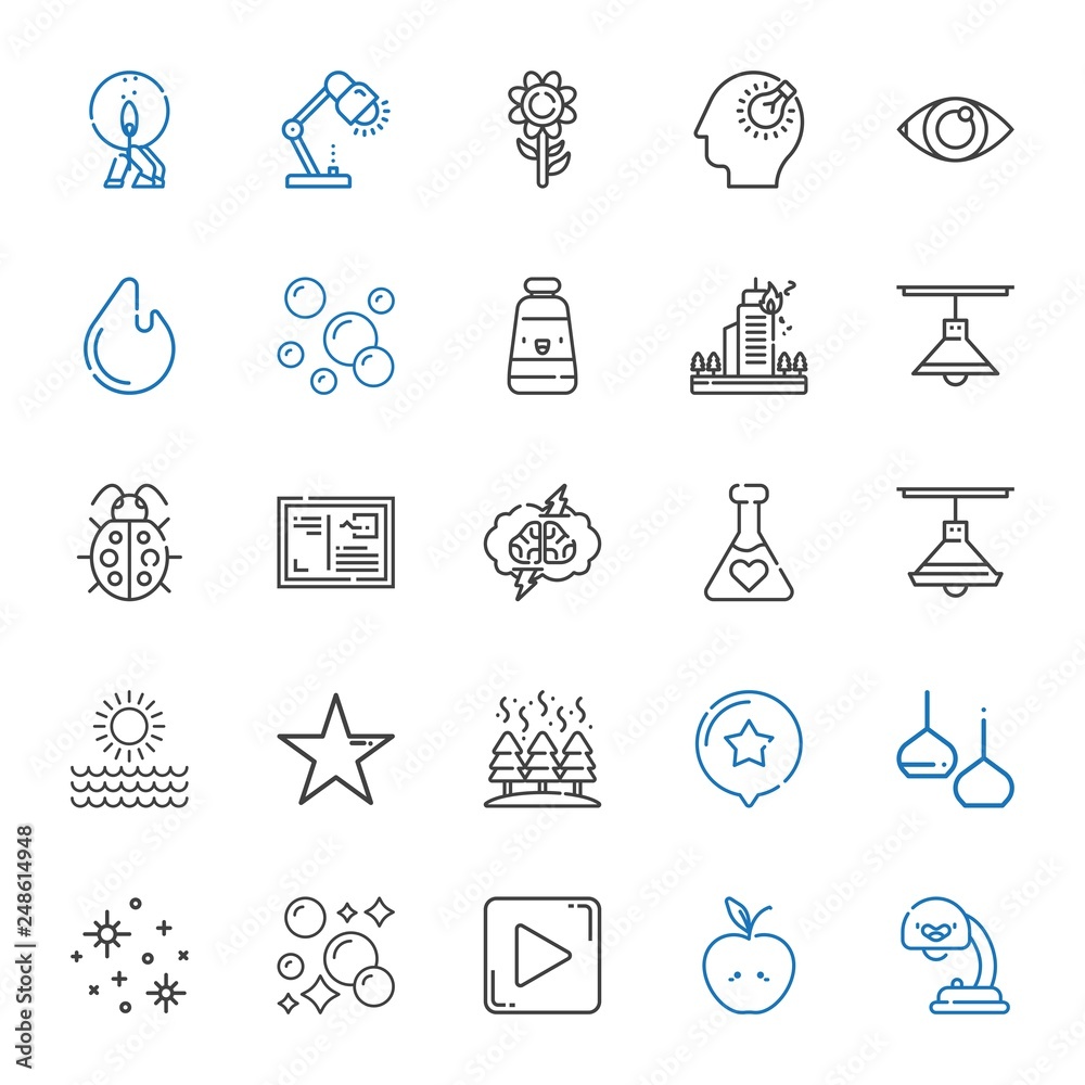 Naklejka premium bright icons set