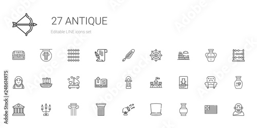 antique icons set