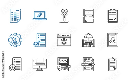 project icons set