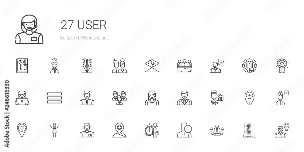 user icons set
