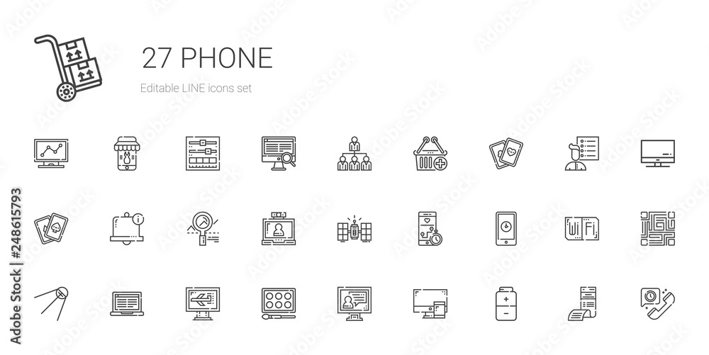 phone icons set phone icons set