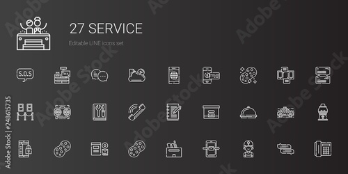 service icons set