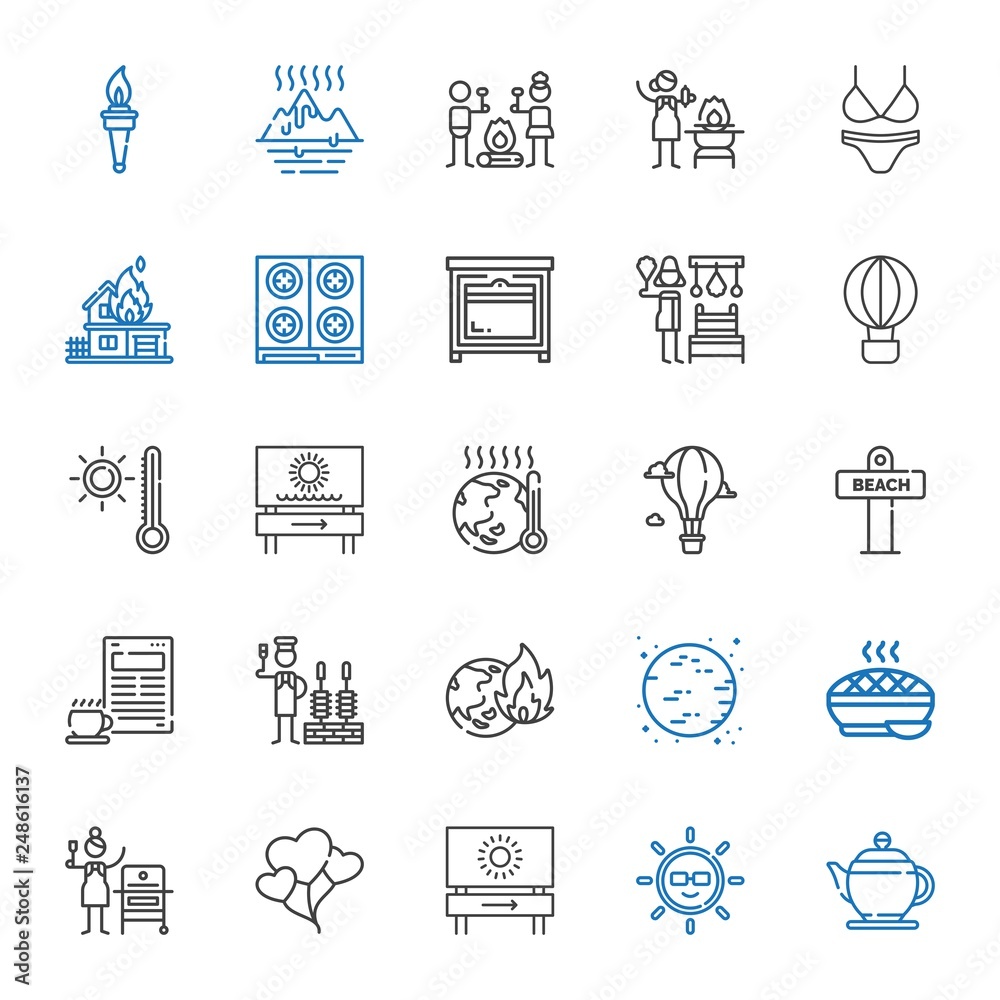hot icons set hot icons set