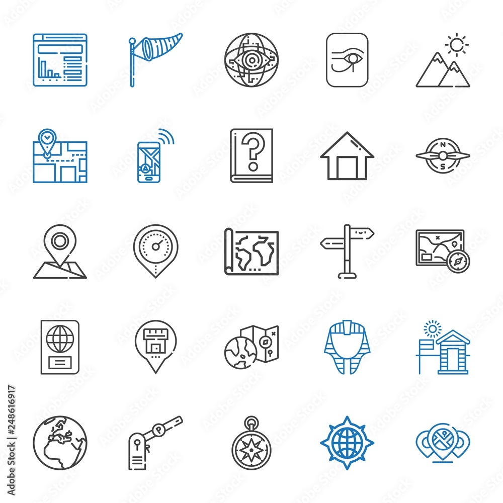 map icons set map icons set