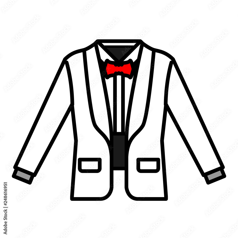Tuxedo LineColor illustration Tuxedo LineColor illustration