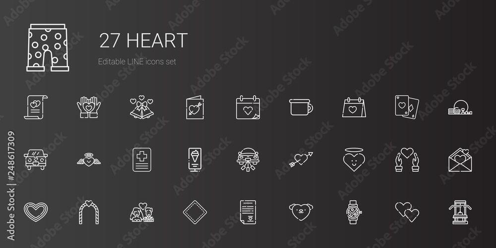 heart icons set heart icons set