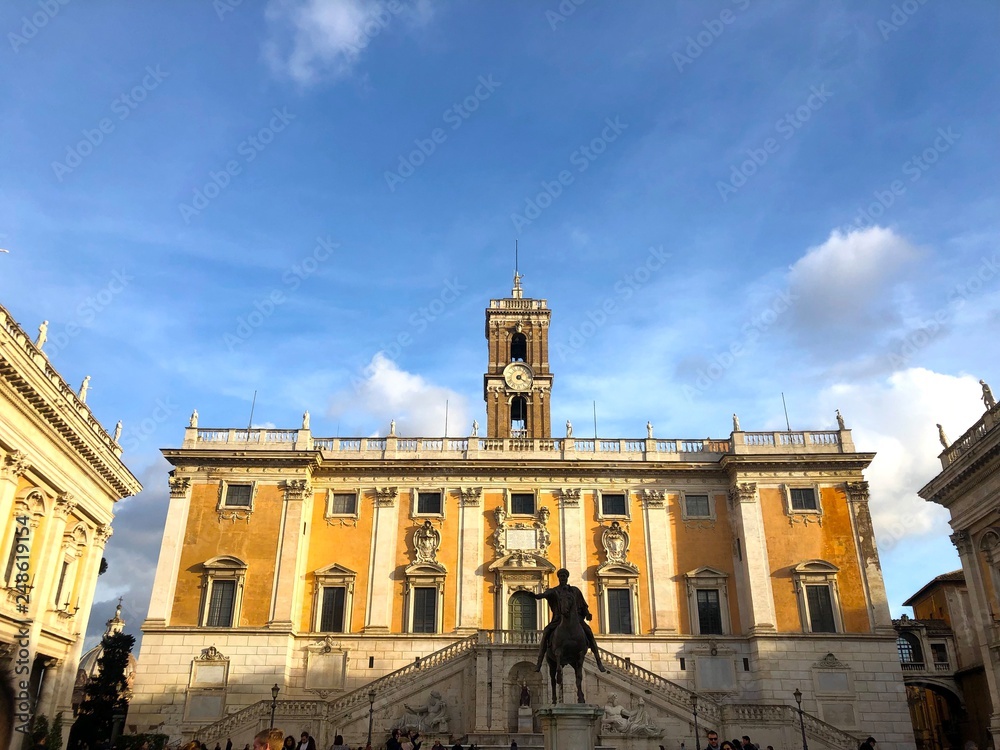 Palazzo Senatorio in Piazza del Campidoglio, Roma, Italia