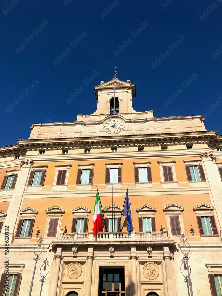 Montecitorio; camera dei Deputati, Roma, Italia Stock Photo | Adobe Stock