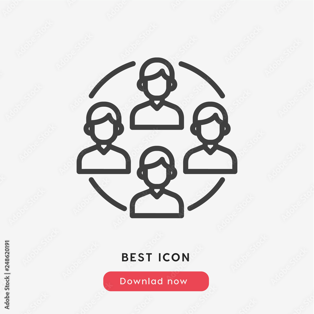 group people icon vector group people icon vector