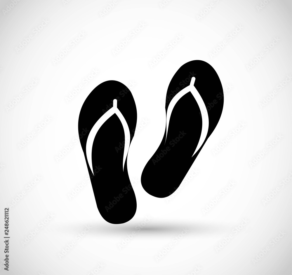 Flip flops vector icon Flip flops vector icon