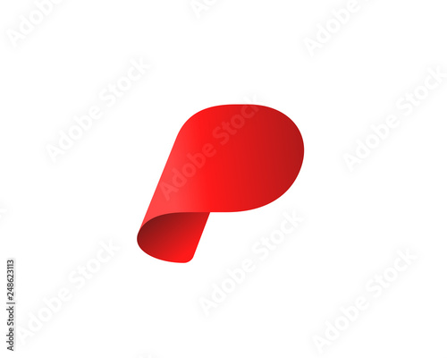 Letter P logo icon design template elements