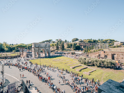 Arch of Constantine in Rome, italy