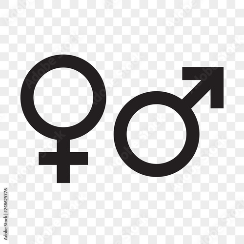 Female and male gender arrow sign. Vector man and woman sex icons