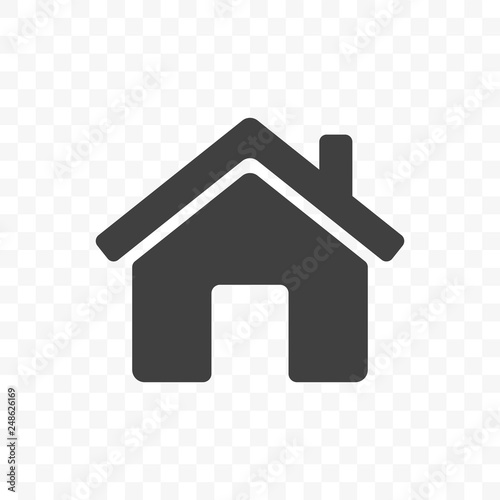 Home vector icon, mobile app and web site start main page element, home house real estate