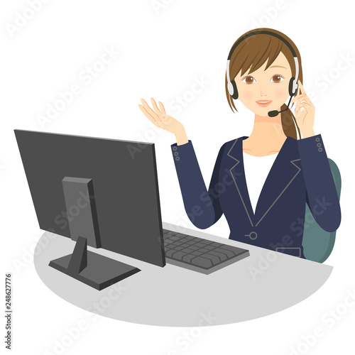 女性のオペレーター