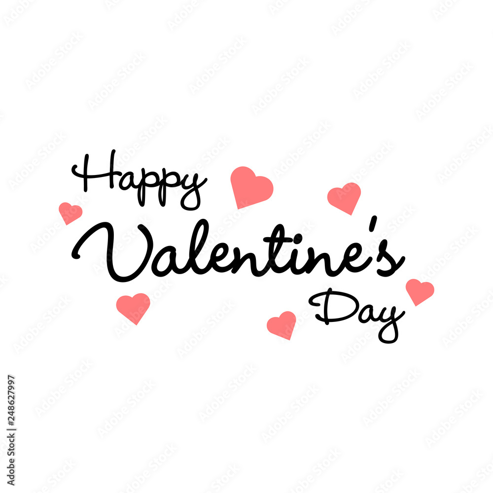 Happy valentine's day, love vector icon, 14 february symbol. Simple, flat design for web or mobile app