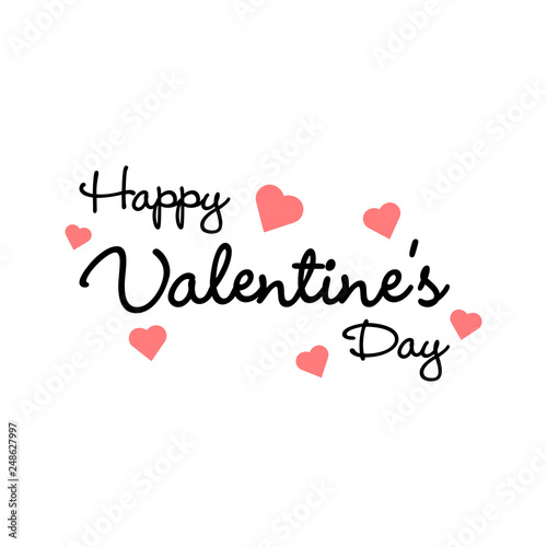 Happy valentine's day, love vector icon, 14 february symbol. Simple, flat design for web or mobile app