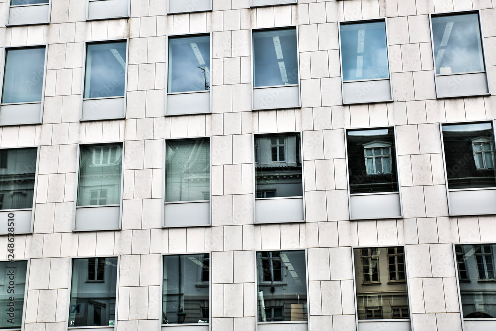 Finance Building with big windows