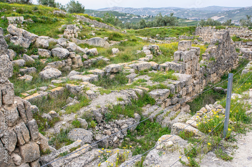 Herod the Great Palace in Sebastia, Samaria photo