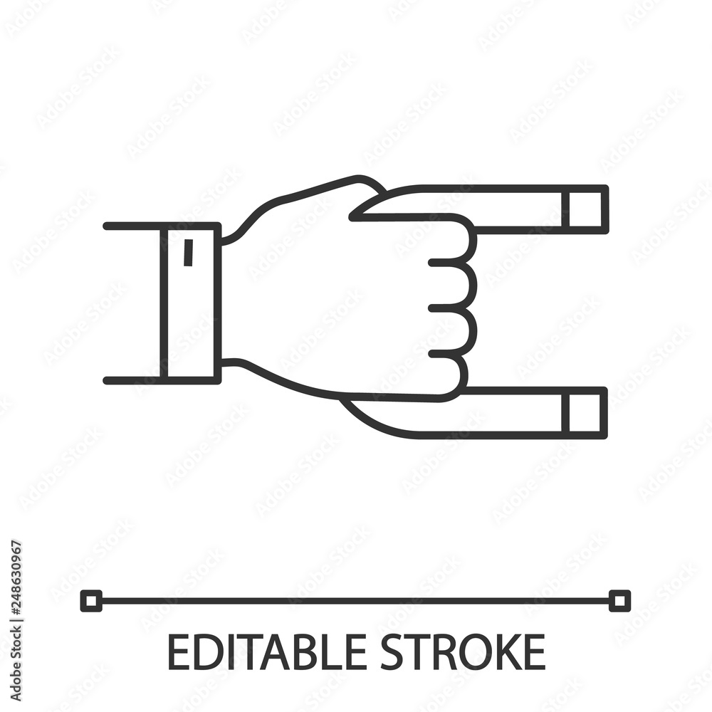 Customer attraction strategy linear icon