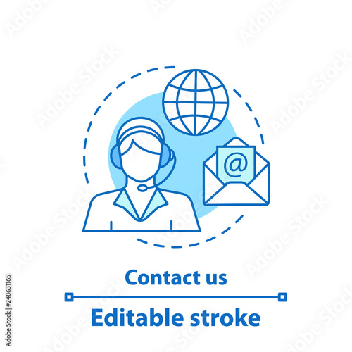 Contact us concept icon